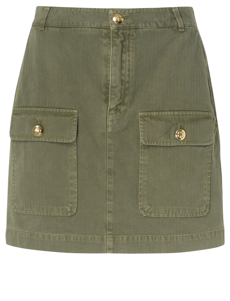 Anine Bing Minijupe Aliza vert militaire